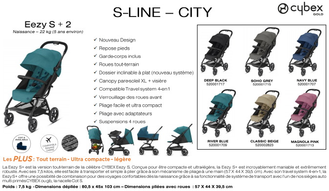 poussette cybex eezy s2