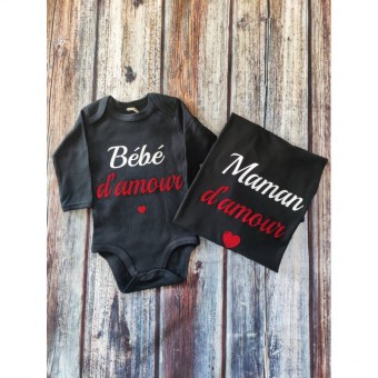 DUO MAMAN + BEBE " Maman / Bébé d'amour " Par2cmieux
