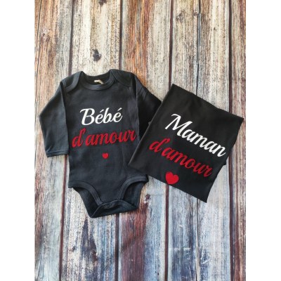 DUO MAMAN + BEBE " Maman / Bébé d'amour " Par2cmieux