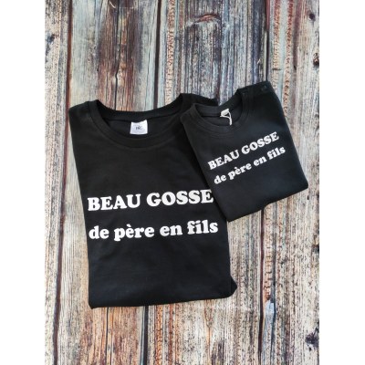 DUO T-SHIRT PAPA + ENFANT BEAU GOSSE Par2cmieux