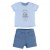 ENSEMBLE T-SHIRT ET SHORT BLEU 1 mois NOUKIES 