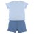 ENSEMBLE T-SHIRT ET SHORT BLEU 1 mois NOUKIES 