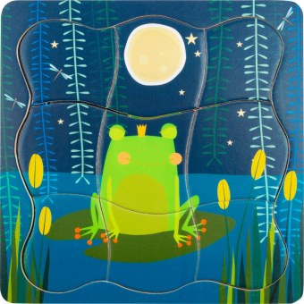 PUZZLE A ETAGES ROI GRENOUILLE SMALL FOOT