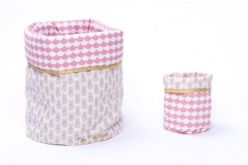 CORBEILLES DE RANGEMENT ANANAS/CORAIL BB&CO