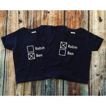 LOT DE 2 T-SHIRT " Case à cocher" Par2cmieux