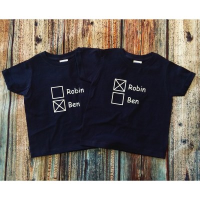 LOT DE 2 T-SHIRT " Case à cocher" Par2cmieux