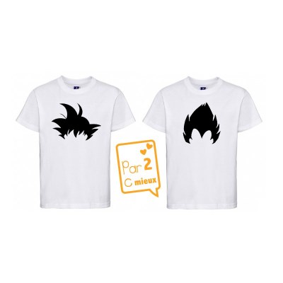 LOT DE 2 T-SHIRTS " MANGA " MC ou ML Par2cmieux