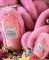 Peluche lapin Rose 35 cm - Lapin Fleurette