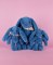 Peluche lapin Bleu 35 cm - Lapin Fleurette