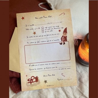 LETTRE AU PERE-NOËL Papier Poetic