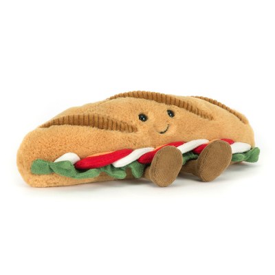 Peluche sandwich Amuseables Caprese Baguette jellycat
