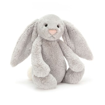 PELUCHE LAPIN BASHFUL BUNNY SILVER MEDIUM JELLYCAT