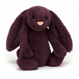 PELUCHE LAPIN BASHFUL BUNNY PLUM MEDIUM JELLYCAT