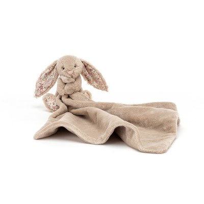 DOUDOU COUVERTURE LAPIN BEA BEIGE SOOTHER JELLYCAT