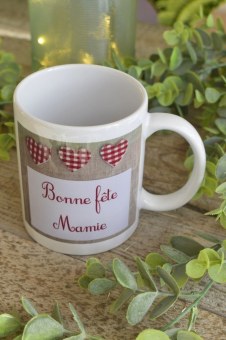 MUG BLANC "BONNE FÊTE MAMIE" 