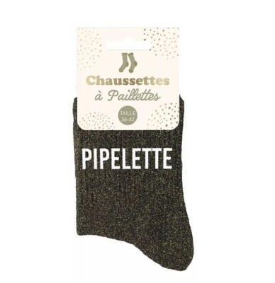 Chaussettes paillettes pipelette