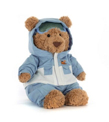 Peluche Ours Barthélemy « Combinaison de neige » Snow