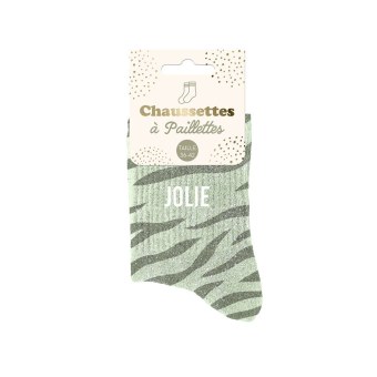Chaussettes paillettes jolie