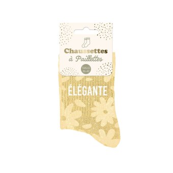 Chaussettes paillettes elegante