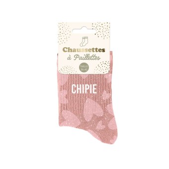 Chaussettes paillettes chipie