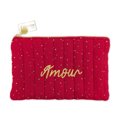 Pochette gaze de coton amour