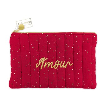 Pochette gaze de coton amour