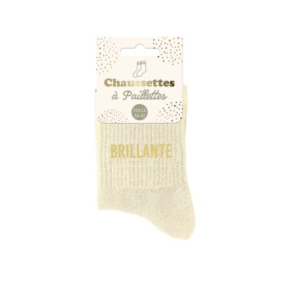 Chaussettes paillettes "brillante"