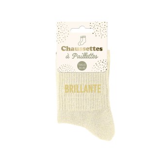 Chaussettes paillettes "brillante"