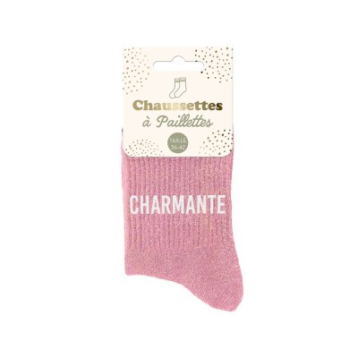 Chaussettes paillettes charmante