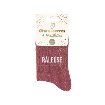 Chaussettes paillettes râleuse