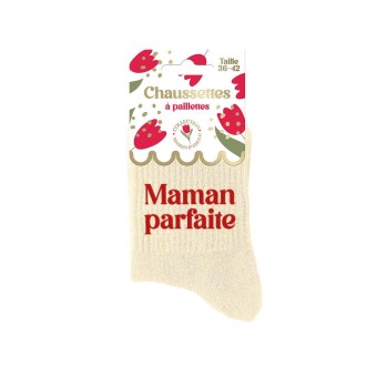  Chaussettes paillettes maman parfaite