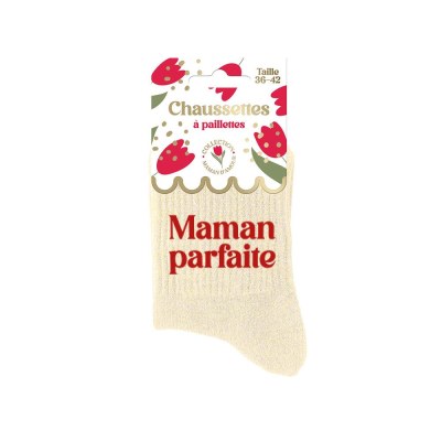  Chaussettes paillettes maman parfaite