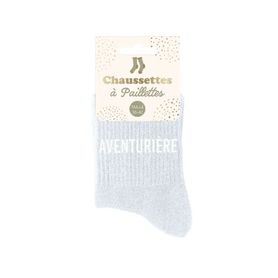 Chaussettes paillettes aventuriere
