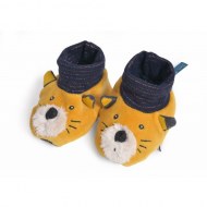 CHAUSSONS 0-6 mois LULU LES MOUSTACHES MOULIN ROTY