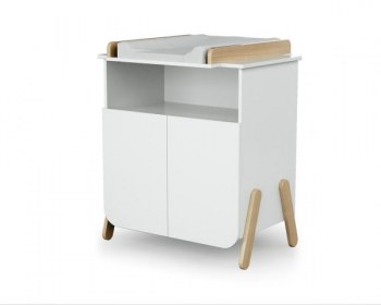COMMODE A LANGER PIRATE BLANC/HETRE AT4