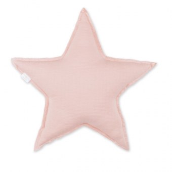 COUSSIN 30cm TETRA ETOILE VIEUX ROSE BEMINI