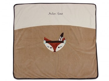 COUVERTURE NAISSANCE 80x80cm INDIAN SPIRIT LES CHATOUNETS