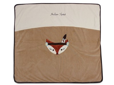 COUVERTURE NAISSANCE 80x80cm INDIAN SPIRIT LES CHATOUNETS