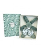  DOUDOU® lapin vert - Doudou plat - 18 cm