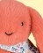 Peluche lapin Orange Terracotta 35 cm - Lapin Fleurette