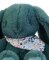 Peluche lapin Vert 35 cm - Lapin Fleurette