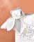 Doudou plat pétales Ours Gris - 25 cm - Collection Anniversaire