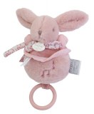 Lapin DOUDOU® - boite à musique lapin - 20 cm - Rose