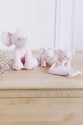 PELUCHE FERDINAND L'ÉLÉPHANT TARTINE ET CHOCOLAT Doudou rose pâle