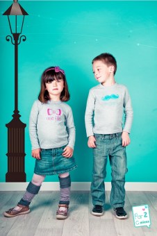 LOT DE 2 T-SHIRTS "Un gars, une fille" manches longues Par2cmieux