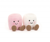PELUCHE Chamallow Pink And White Marshmallows JELLYCAT