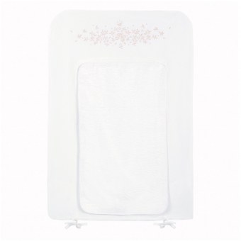 HOUSSE DE MATELAS A LANGER FEUILLES DE LIN TARTINE ET CHOCOLAT