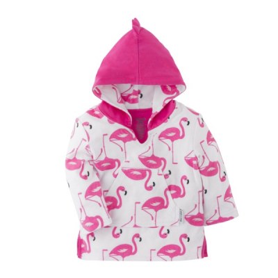 PONCHO FLAMANT ROSE 0-12 mois ZOOCCHINI