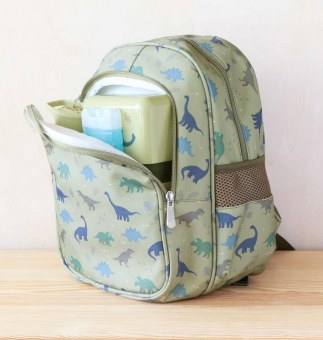 SAC A DOS AVEC POCHE ISOTHERME DINOSAURES A little lovely Company