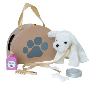 PETIT CHIEN AVEC SON PETIT SAC JABADABADO